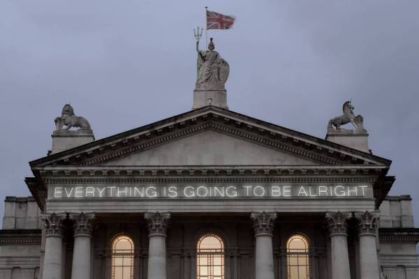 Work No. 203: EVERYTHING IS GOING TO BE ALRIGHT 1999 by Martin Creed born 1968